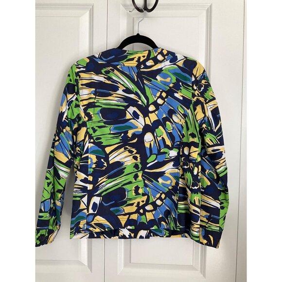 Chico's NEW Papillon Carlotta LS Jacket Women's size 0 Small (4) Blue - Picture 4 of 4